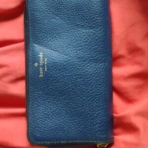 Kate Spade Blue Leather Wallet